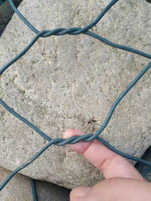 一诺河道防护石笼网箱--8×10公分间距镀锌格宾网厂家 护坡六角网100平米起订