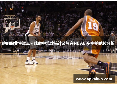 姚明职业生涯三分球命中总数统计及其在NBA历史中的地位分析